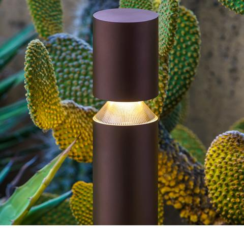 Stainless steel Bollard for illuminating outdoor spaces